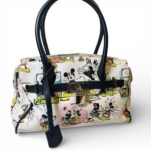 Disney Animations Mickey & Minnie Mouse Graphic Comic Heart Shoulder Handbag